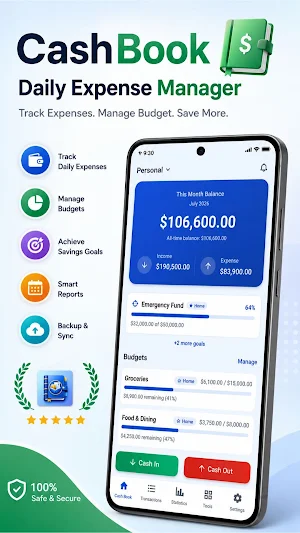 Cash Book Daily Income Expense Screenshot 0