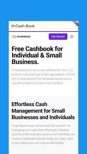 H-Cash Book Screenshot 1