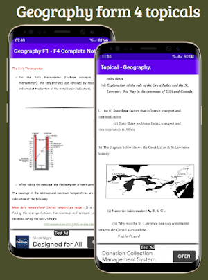 Geography: form 1-4 topicals. Screenshot 3