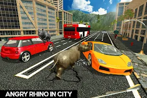 Wild Rhino Family Jungle Simulator Screenshot 1