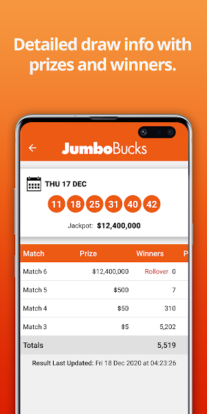 Georgia Lottery Results Screenshot 1