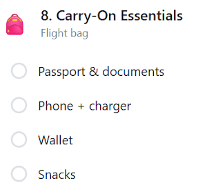 Ultimate Travel Checklist Screenshot 1