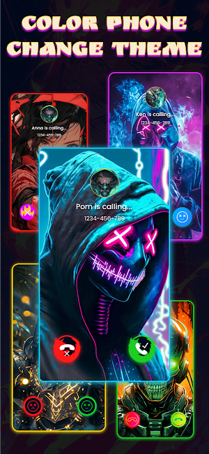 Color Phone Call Screen Themes Screenshot 2