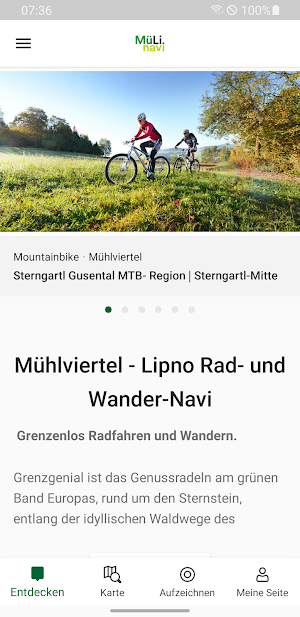 Mühlviertel LIPNO Bike&Hike Screenshot 0