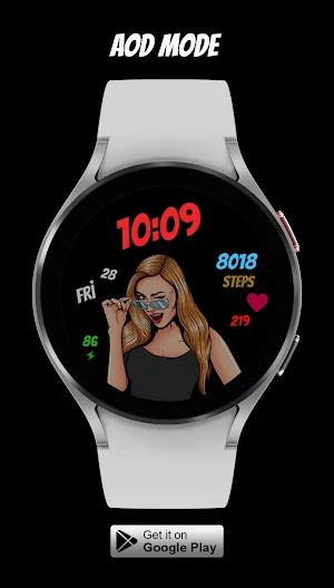 Pars Sweet Lady Watch Face Screenshot 2