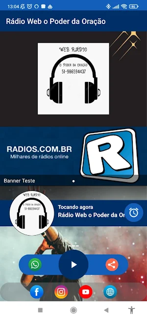 Rádio Web o Poder da Oração Screenshot 2