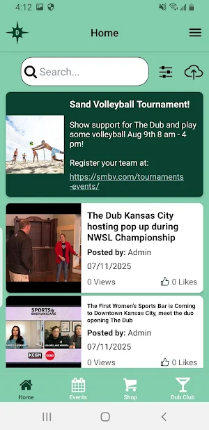 The Dub Mobile App Screenshot 1