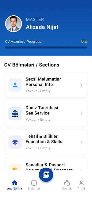SeamanCV - Dənizçi Screenshot 0