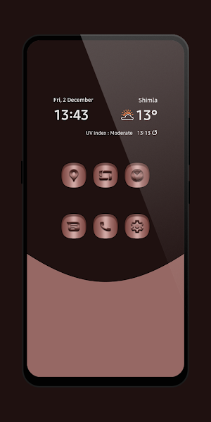 Curved - Bronze Icon Pack Screenshot 0