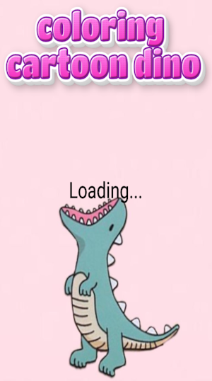 coloring cartoon dino Screenshot 1