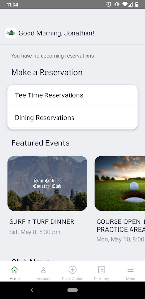 San Gabriel Country Club Screenshot 1