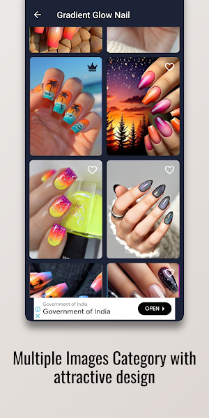 Gradient Glow Nail Art Design Screenshot 1