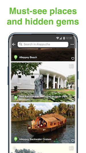 Alappuzha SmartGuide - Audio Guide & Offline Maps Screenshot 2