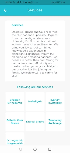 Florman Orthodontics Screenshot 2