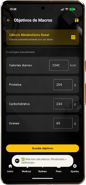 ARX: Entrenamiento y Nutrición Screenshot 2