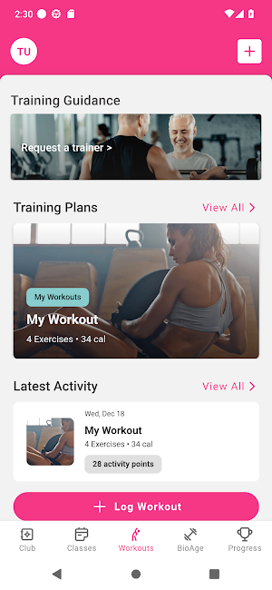 Pink Frauen Fitness Screenshot 3