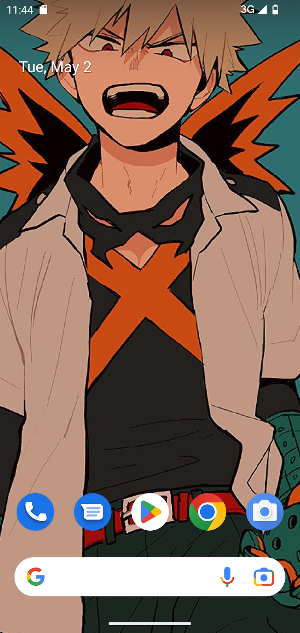Katsuki Bakugo Hero Wallpaper Screenshot 2