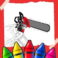 Chainsaw Man Coloring Book