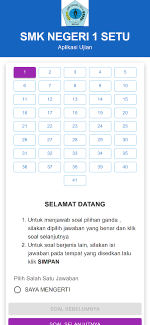SMK NEGERI 1 SETU Screenshot 1