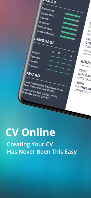 CV Online Screenshot 2