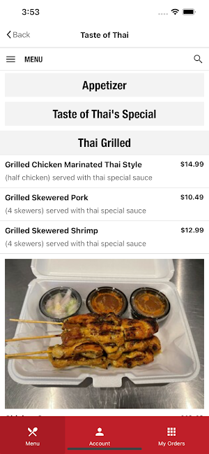 Taste of Thai on Blvd. Screenshot 1