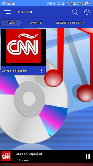 Radio CNN En Español Radio CNN En Vivo Gratis Screenshot 0