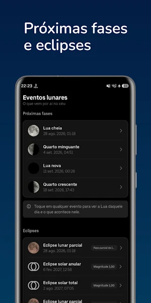 Lua hoje: Fases e Calendário Screenshot 3