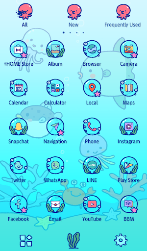 Cute Wallpaper Ocean Friends Theme Screenshot 2