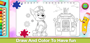 Paw Patron Coloring Game Screenshot 0