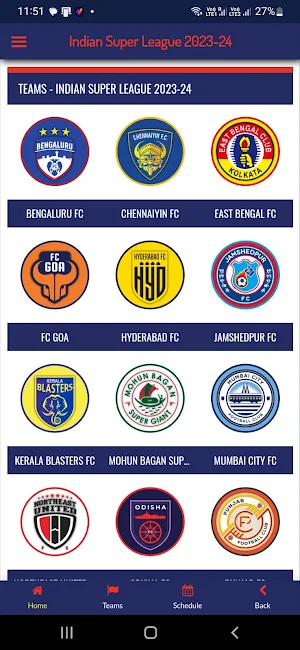 ISL 2023 Schedule | Live Score Screenshot 0