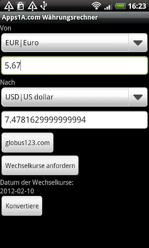Apps1A Currency Converter Screenshot 0