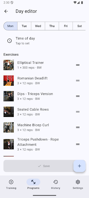 FitMark fitness assistent Screenshot 0