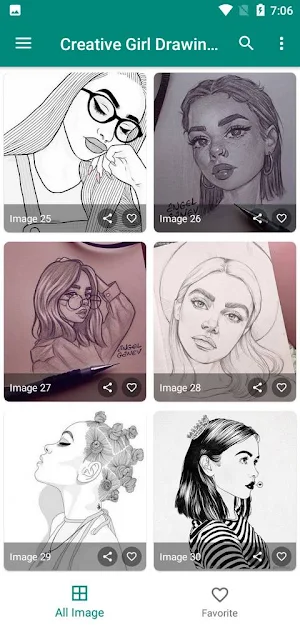 Creative Girl Drawings Ideas Screenshot 1