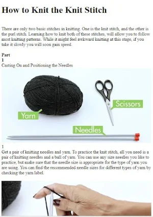 Knitting Tutorials Guide Screenshot 1