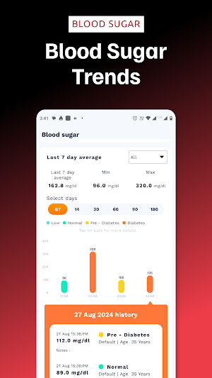 Blood Glucose Monitor Screenshot 3