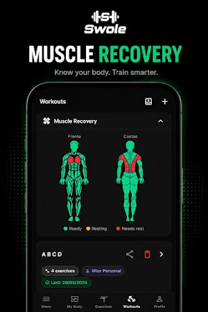 Swole - Gym Workout Training Screenshot 0