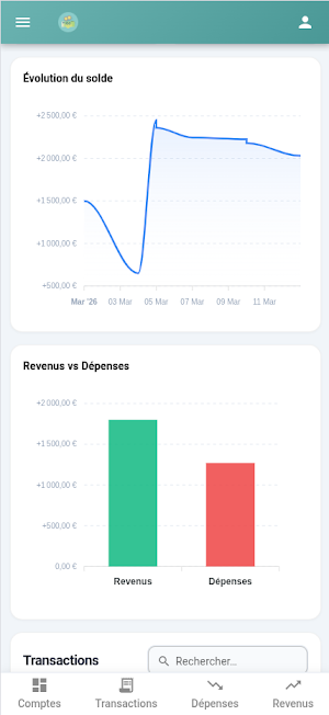 Mon Compte – Budget & Dépenses Screenshot 2