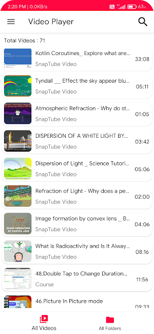 Provid : Video Player Screenshot 1