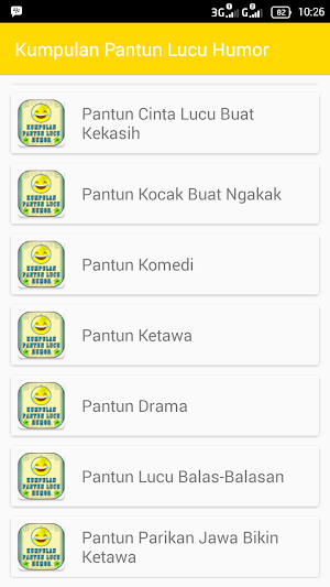 Kumpulan Pantun Lucu Humor Screenshot 0