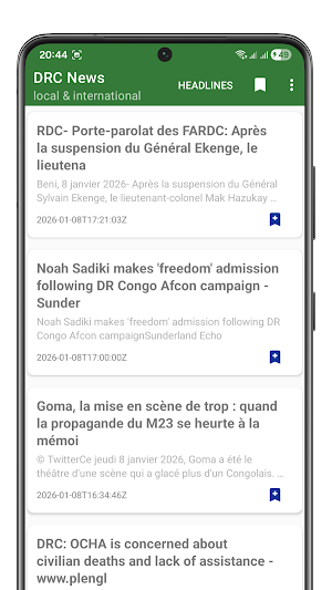 Actualités RDC Screenshot 0