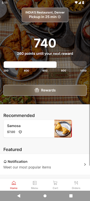 INDIA'S Restaurant, Denver Screenshot 0