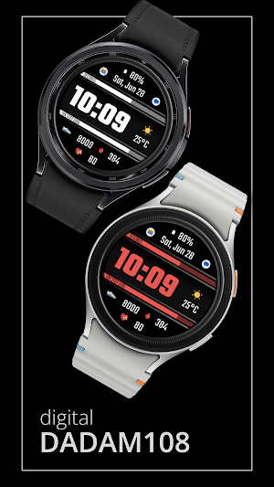 DADAM108 Digital Watch Face Screenshot 0