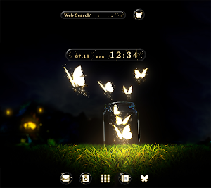 Luminescent Butterflies Theme Screenshot 0