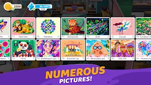 Gallery: Coloring Book by Number & Home Decor Game Screenshot 3