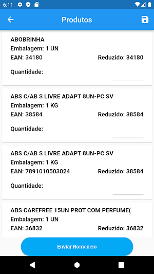 JgsRomaneio Screenshot 2
