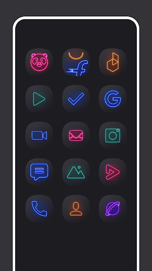 Neon Glow Icon Pack Screenshot 0