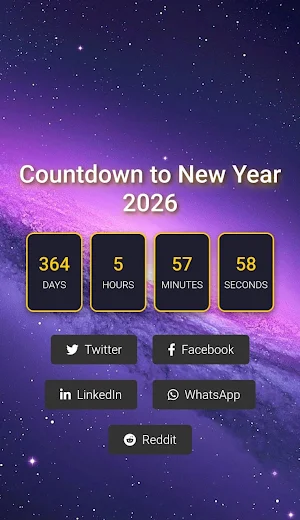 New Year Countdown 2026 Screenshot 2