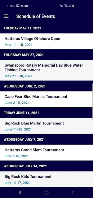 North Carolina Billfish Series Screenshot 2