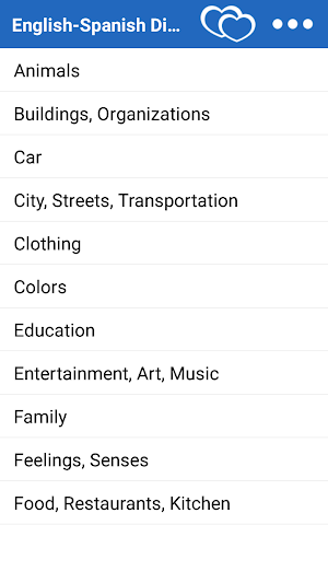 Dictionary with 35 languages - Vocabulary Screenshot 1