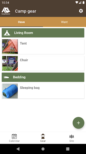 Camping Checklist,Gear&SiteMgr Screenshot 1